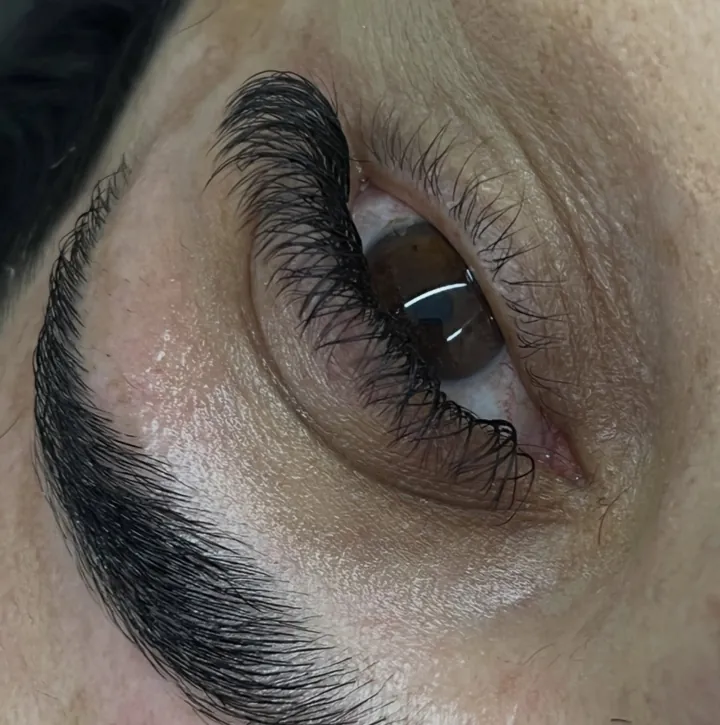 Cílios e sobrancelha — trabalho do Vanessa Brandão Studio Beauty