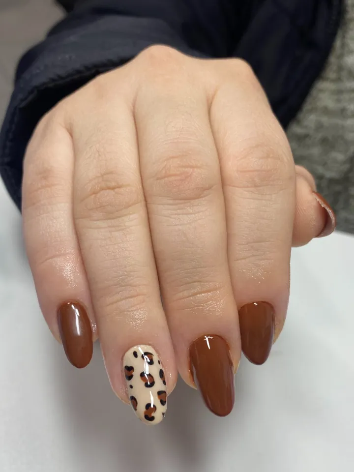 Nail art animal print — trabalho do Vanessa Brandão Studio Beauty